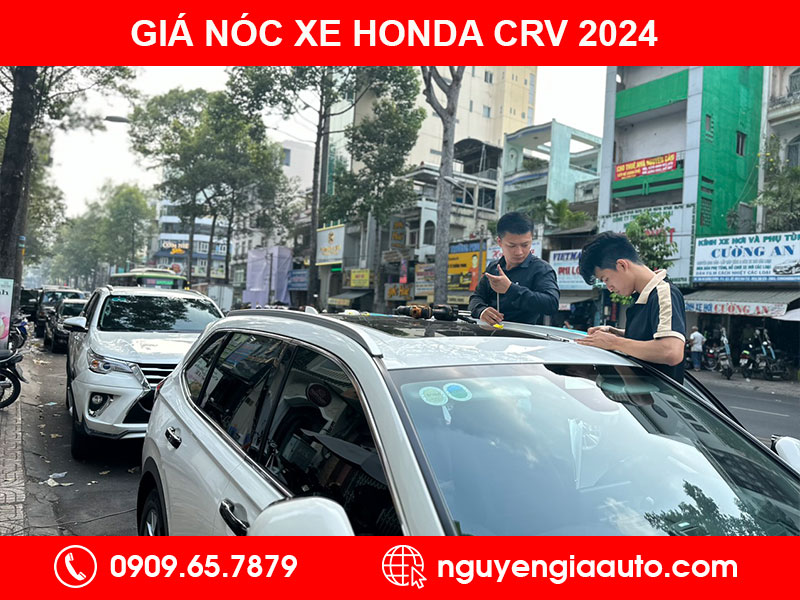 Lắp giá nóc cho xe Honda CRV 2024 (1)